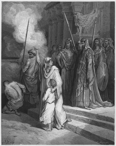 Gustave Dore Bible: Coragem de uma mãe de Gustave Dore