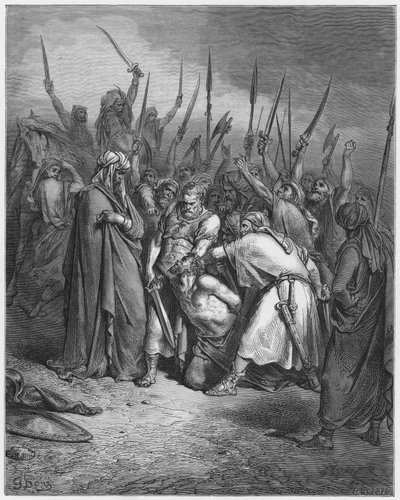 Gustave Dore Bible: Morte de Agag de Gustave Dore