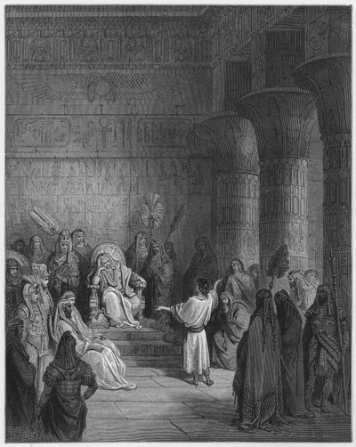Gustave Dore Bible: José interpretando o sonho do faraó de Gustave Dore
