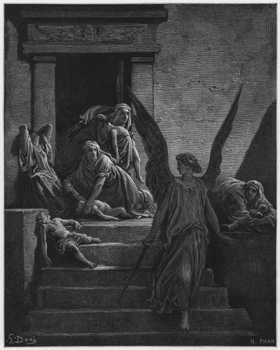 Gustave Dore Bible: O primogênito morto de Gustave Dore