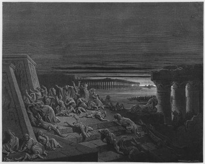 Gustave Dore Bible: A praga das trevas de Gustave Dore