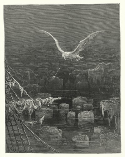 Ilustração de Gustave Dore para a obra de Coleridge Rime of the Ancient Mariner (gravura) de Gustave Dore