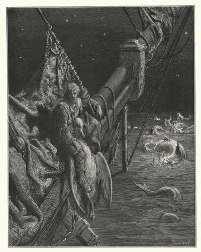 Ilustração de Gustave Dore para a obra de Coleridge Rime of the Ancient Mariner (gravura) de Gustave Dore