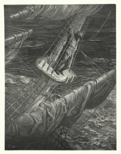 Ilustração de Gustave Dore para a obra de Coleridge Rime of the Ancient Mariner (gravura) de Gustave Dore
