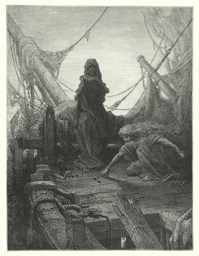 Ilustração de Gustave Dore para a obra de Coleridge Rime of the Ancient Mariner (gravura) de Gustave Dore