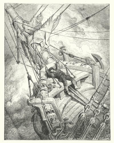 Ilustração de Gustave Dore para a obra de Coleridge Rime of the Ancient Mariner (gravura) de Gustave Dore