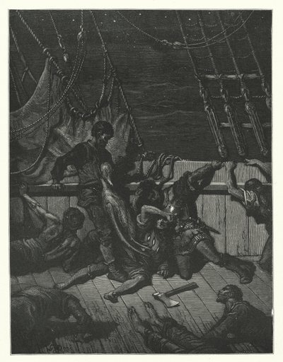 Ilustração de Gustave Dore para a obra de Coleridge Rime of the Ancient Mariner (gravura) de Gustave Dore