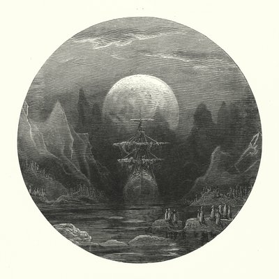 Ilustração de Gustave Dore para a obra de Coleridge Rime of the Ancient Mariner (gravura) de Gustave Dore