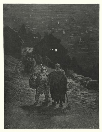 Ilustração de Gustave Dore para a obra de Coleridge Rime of the Ancient Mariner (gravura) de Gustave Dore