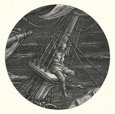 Ilustração de Gustave Dore para a obra de Coleridge Rime of the Ancient Mariner (gravura) de Gustave Dore