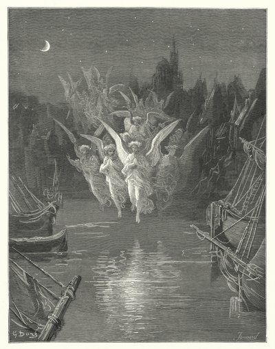 Ilustração de Gustave Dore para a obra de Coleridge Rime of the Ancient Mariner (gravura) de Gustave Dore