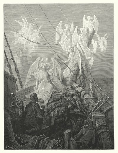 Ilustração de Gustave Dore para a obra de Coleridge Rime of the Ancient Mariner (gravura) de Gustave Dore