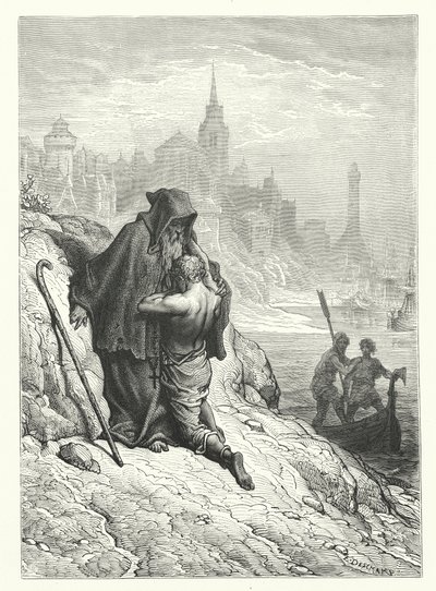 Ilustração de Gustave Dore para a obra de Coleridge Rime of the Ancient Mariner (gravura) de Gustave Dore