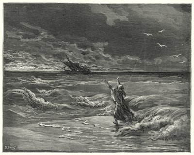 Gustave Dores Dom Quixote: "Volta, minha querida filha, pois eu te perdôo a todos" (gravura) de Gustave Dore