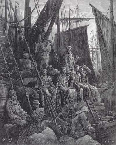 Houndsditch, de "Londres, uma peregrinação", escrito por William Blanchard Jerrold (1826-94), gravado por Heliodore Joseph Pisan (1822-90), pub. 1872 de Gustave Dore