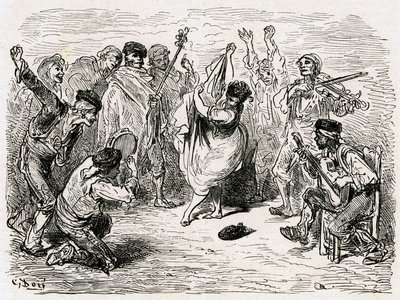 Ilustração de "Voyage en Espagne", de Charles Davillier, publicada em 1866 (gravura) de Gustave Dore