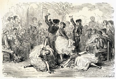 Ilustração de "Voyage en Espagne", de Charles Davillier, publicada em 1866 (gravura) de Gustave Dore