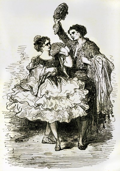 Ilustração de "Voyage en Espagne", de Charles Davillier, publicada em 1866 (gravura) de Gustave Dore