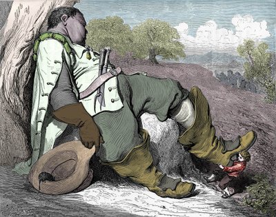 Ilustração para "Le petit poucet", escrito em 1697 por Charles Perrault (1628-1703) de Gustave Dore