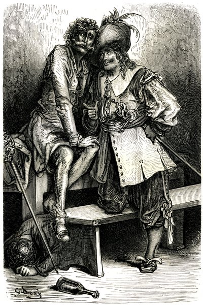 Ilustração para o Capitão Fracasse de Gustave Dore
