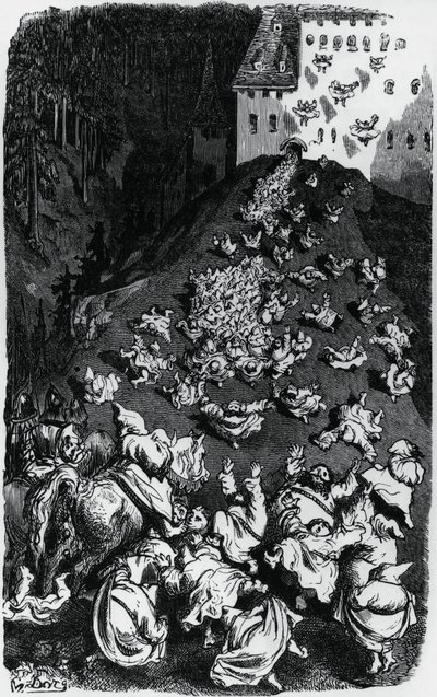 Ilustração para Coletânea de contos humorísticos (Contes drolatiques), de Honore de Balzac (1799-1850) de Gustave Dore