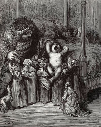 Ilustração do livro Gargântua e Pantagruel de Rabelais, 1854. de Gustave Dore