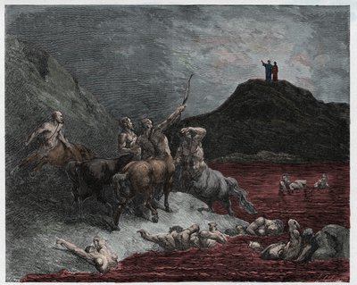 Inferno, Canto 12 : Nessus de Gustave Dore