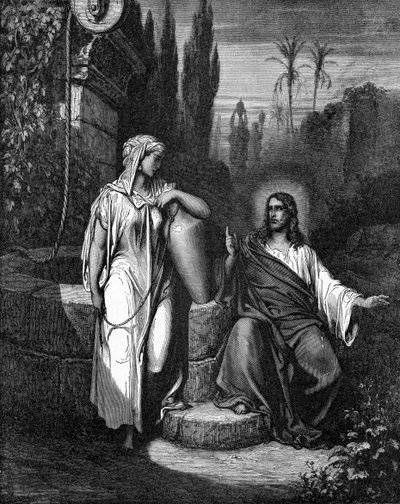 Jesus e a mulher de Samaria de Gustave Dore