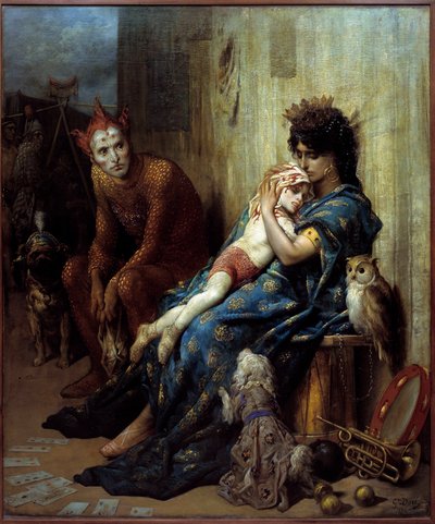 Les Saltimbanks Painting de Gustave Dore (1832-1883) de Gustave Dore