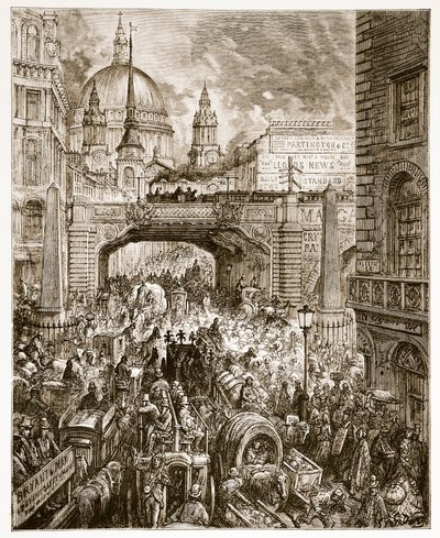 Ilustração de &39;A Divina Comédia&39; (Inferno) de Dante Alighieri  (1265-1321) Paris, publicada em 1885