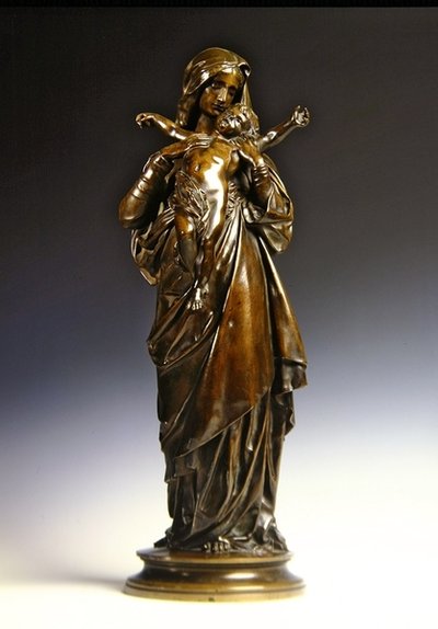 Madonna e Criança (bronze) de Gustave Dore