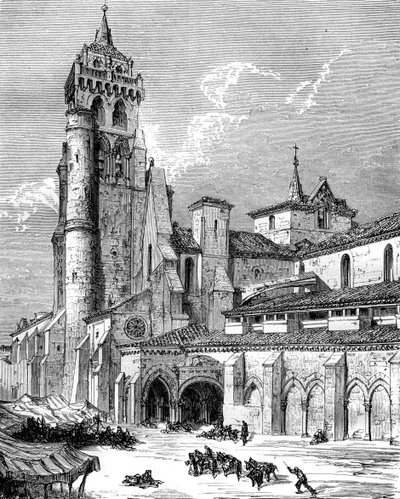 Mosteiro de Las Huelgas, Burgos, Espanha, século XIX de Gustave Dore