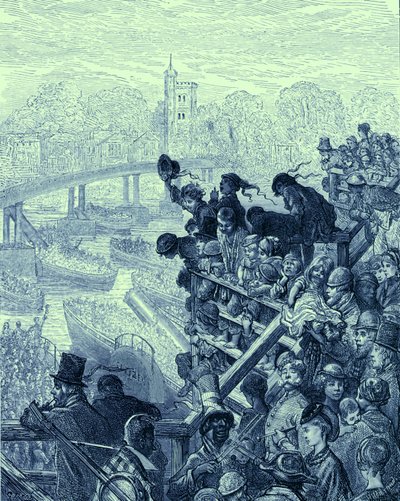 barco de Oxford e Cambridge de Gustave Dore