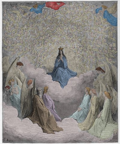 Paradiso, Canto 31: A rainha do céu - de Dante Alighieri de Gustave Dore