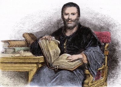Retrato de Rabelais - ilustração de 
