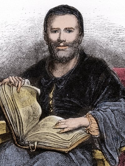 Retrato de Rabelais - ilustração de 