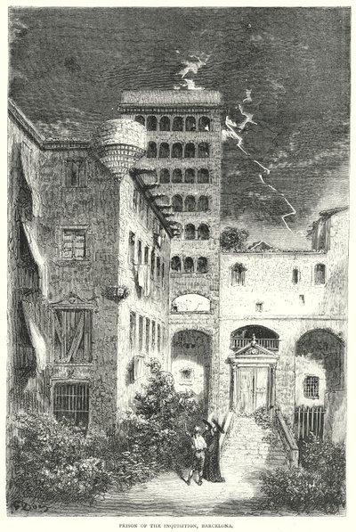 Cárcere da Inquisição, Barcelona (gravura) de Gustave Dore