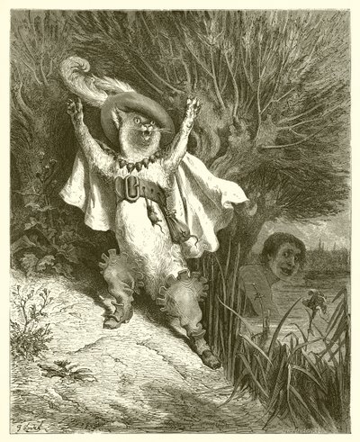 Gato de Botas, c.1868 de Gustave Dore