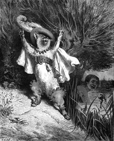 Gato de Botas, gravura de Gustave Doré. de Gustave Dore