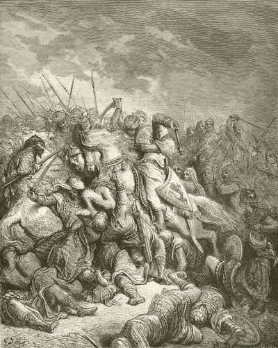 Richard na batalha de Arsur de Gustave Dore