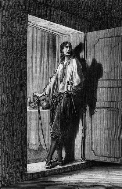 Sigognac, Ilustração de Gustave Dore do livro Capitão Fracasse de TheophileGautier de Gustave Dore