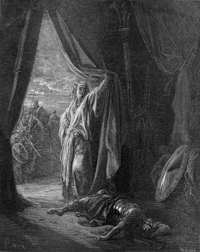 Sisera morto por Jael de Gustave Dore