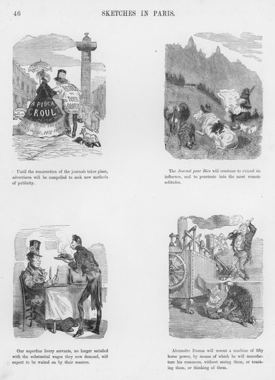 Esboços Humorosos e Grotescos de Gustave Dore (gravura) de Gustave Dore