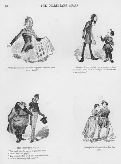 Esboços Humorosos e Grotescos de Gustave Dore (gravura) de Gustave Dore