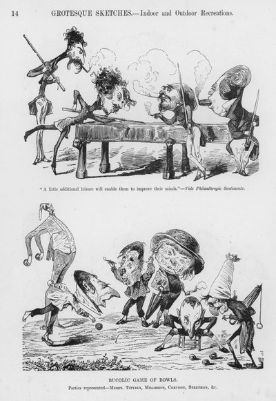 Esboços Humorosos e Grotescos de Gustave Dore (gravura) de Gustave Dore