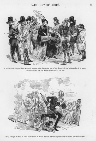 Esboços Humorosos e Grotescos de Gustave Dore (gravura) de Gustave Dore