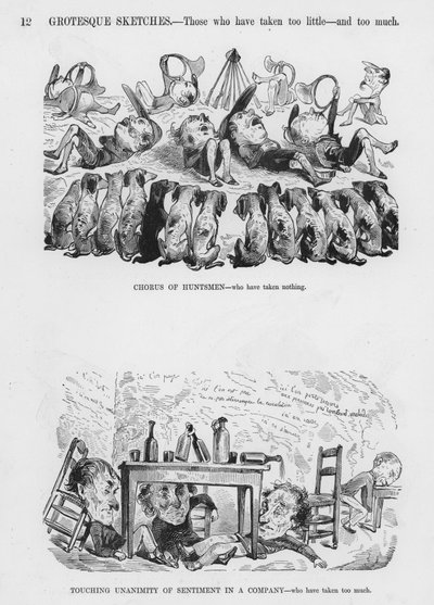 Esboços Humorosos e Grotescos de Gustave Dore (gravura) de Gustave Dore