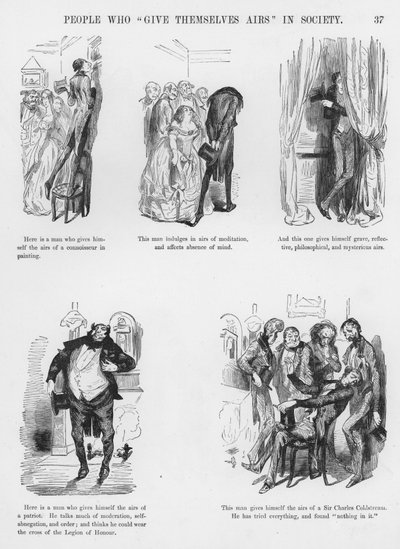 Esboços Humorosos e Grotescos de Gustave Dore (gravura) de Gustave Dore