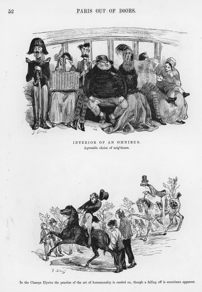 Esboços Humorosos e Grotescos de Gustave Dore (gravura) de Gustave Dore