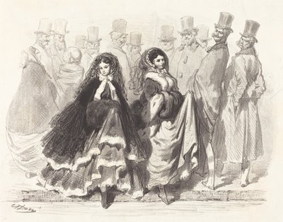 Cena de rua de Gustave Dore